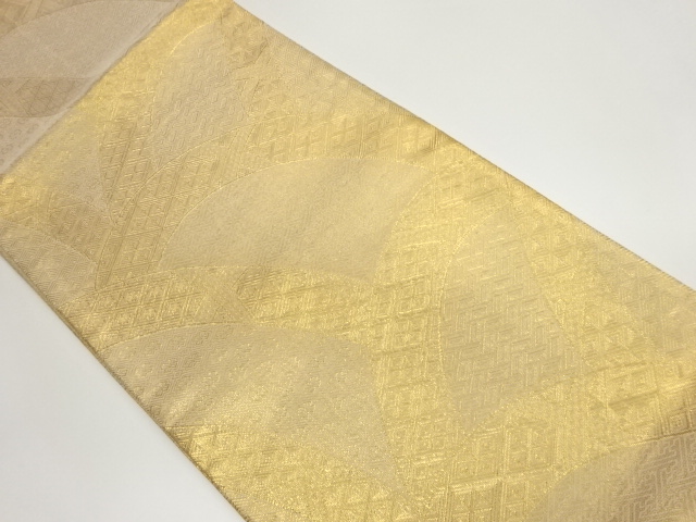 佐賀錦抽象波模様織出し全通袋帯